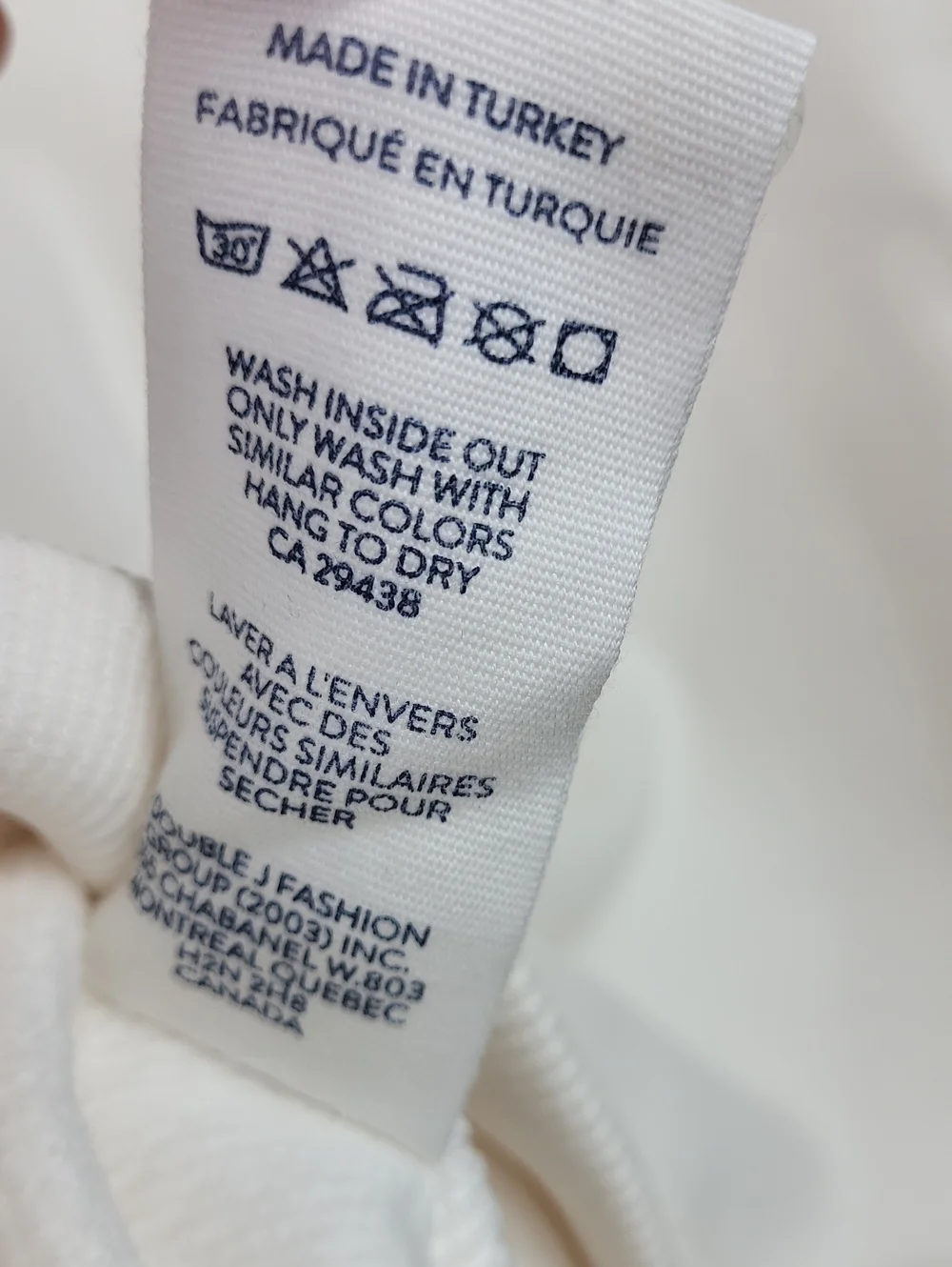 Wanakome Cream Funnel Neck Pullover with Button Placket. Size M